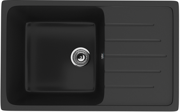 Мойка прямая U400 Ультра-чёрный