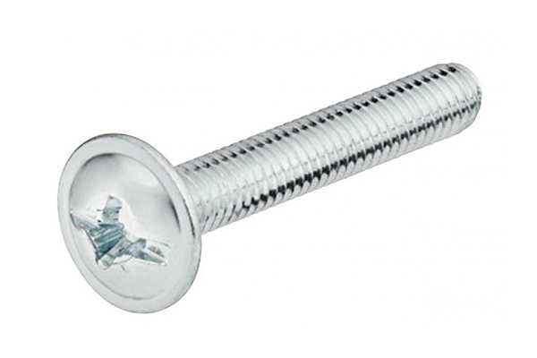 Винт 4 х 25 мм прессшайба DIN 967 Сталь оцинкованная FIT