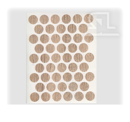 Пластиковые заглушки самоклеящиеся 18мм для евровинта PC2138 Дуб Сонома PACIFIC