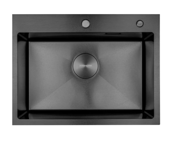 Мойка AVIVACOM 3мм 600*450мм Нано Чёрный