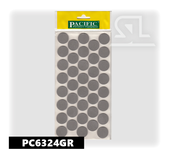 Самоклеящаяся подложка резиновая Eva диаметр 24 Серый 33 шт  PACIFIC