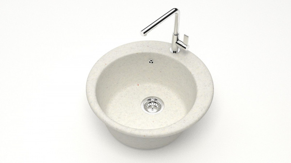 Мойка круглая F30 Q7 Хлопок матовый