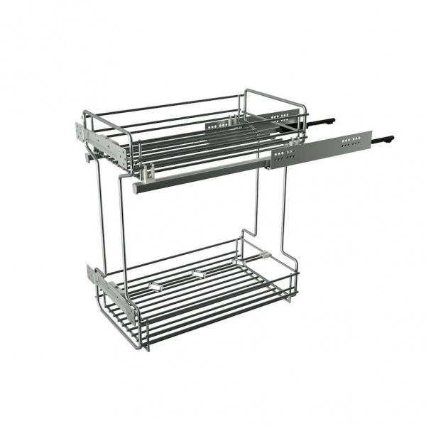 *Корзина верхнего крепления с доводчиком 200 Хром SIDERPLAST