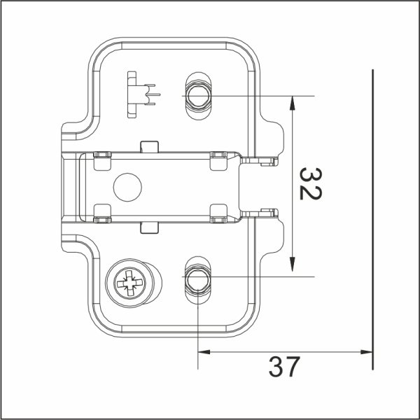 Монтажная планка DTC CLIP-ON 3D STYLISH Anyway H-2