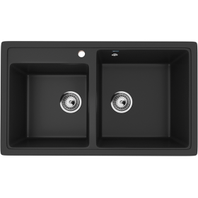 Мойка двойная U200 Ультра-чёрный