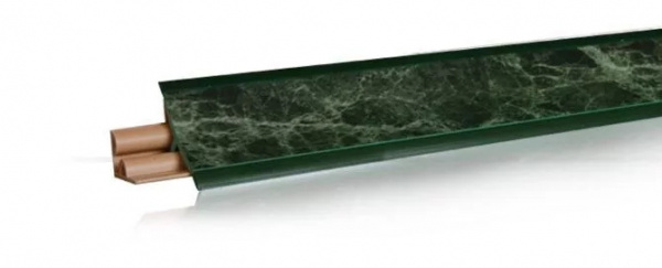 Плинтус LB-23 3м Мрамор зелёный (Малахит) 626