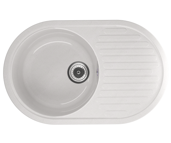 Мойка глянцевая овальная U107 Brilliant Белый