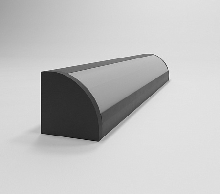 Профиль угловой для светодионой ленты Чёрный 2м.