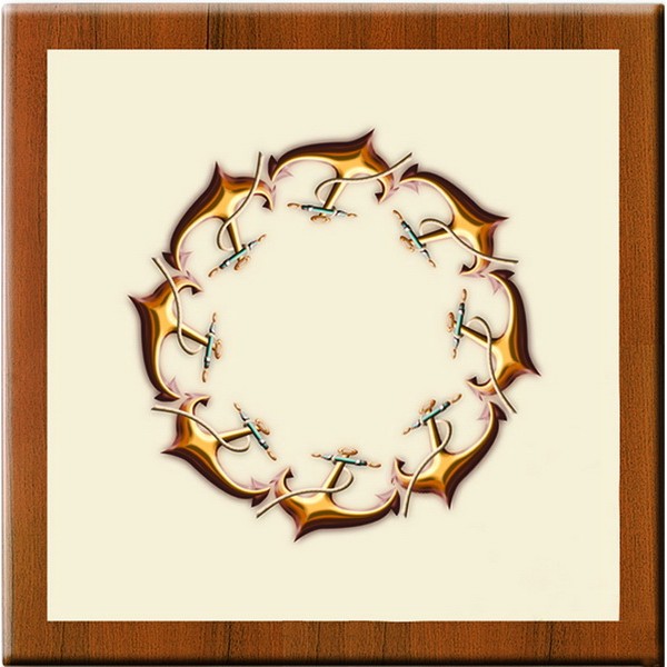 Столешница квадратная 80х80 Якоря Werzalit gentas