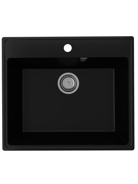 Мойка прямая Quartz Forte 580 Уголь