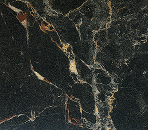 Столешница матовая 38х800х3000 Мрамор Марквина чёрный