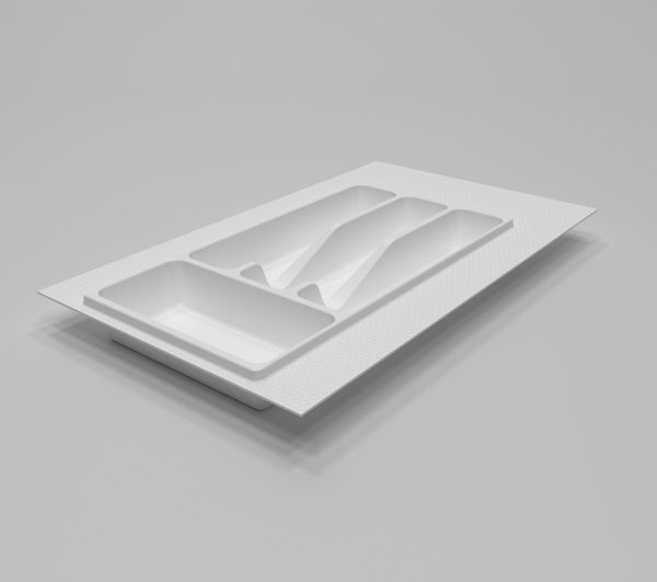 Лоток для столовых приборов 300 мм Белый МФС