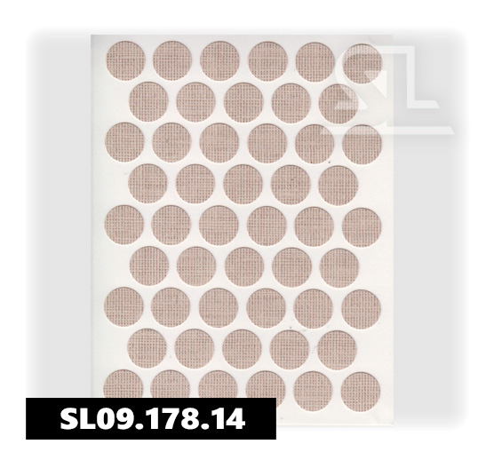 Пластиковые заглушки самоклеящиеся 14мм для евровинта H2732 PACIFIC