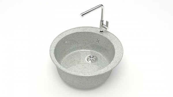 Мойка круглая Браун Z510 Q10 Светло-серый глянец