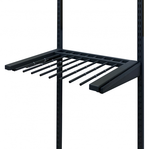 Выдвижная вешалка для брюк с доводчиком Чёрный 607х437х20 GARDIE