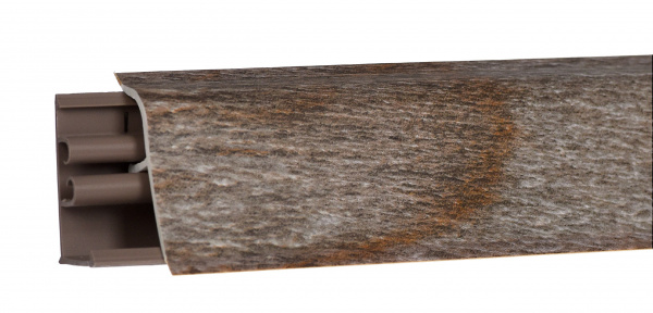 Плинтус LB-38 3м Оникс серебристый 6135