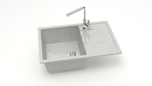 Мойка прямая Джоли Z161 Q10 Светло-серый глянец