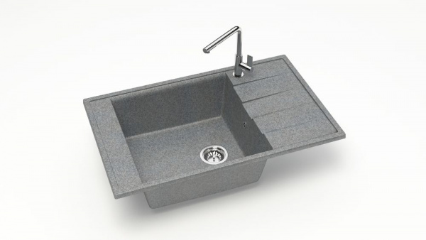 Мойка прямая F29 Q8 Тёмно-серый матовый