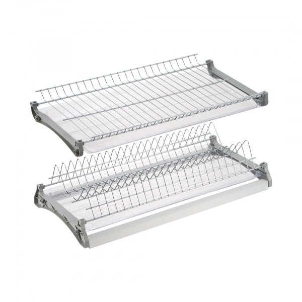 Сушка для посуды 400 2-х уровневая Нержавеющая сталь пруток LEMAX