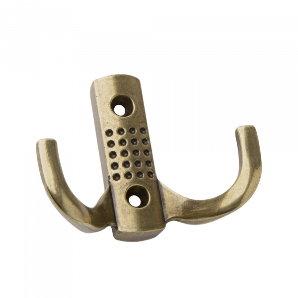 Крючок 2х рожковый KR 0060 OAB Бронза оксидированная KERRON 15 кг.