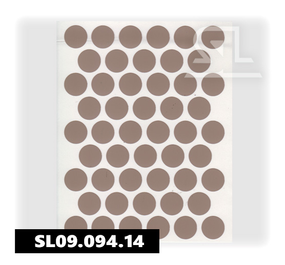 Пластиковые заглушки самоклеящиеся 14мм для евровинта A1220 PACIFIC