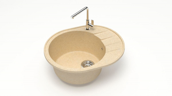 Мойка овальная F28 Q6 Слоновая кость матовый