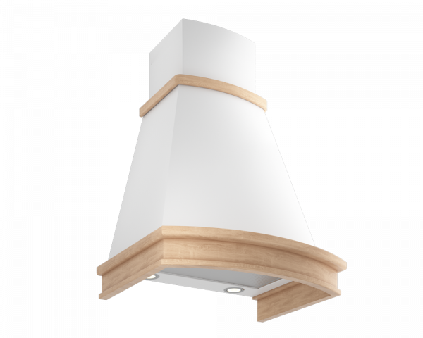 Вытяжка ELIKOR AC6634W1 Белый полуматовый Дуб неокрашенный