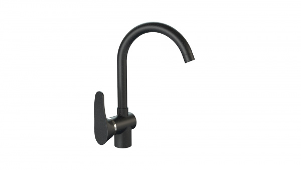 Смеситель КМ005 Q4 Чёрный матовый