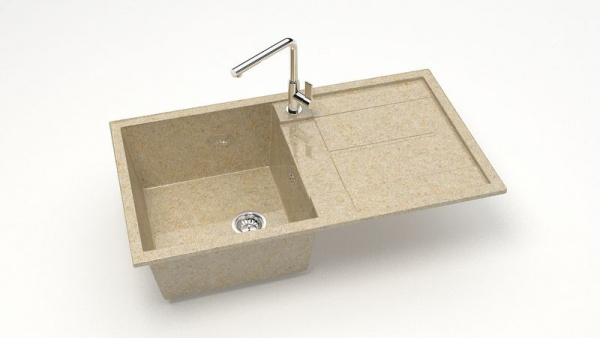 Мойка прямая Рони Z17 Q14 Ваниль глянец