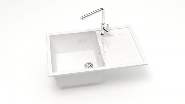 Мойка прямая Джоли Z161 Q1 Белый лёд глянец