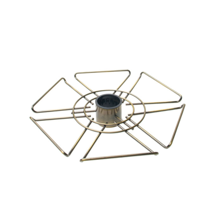 Полка для фужеров I 350 мм для трубы 50 мм Бронза LOTTI