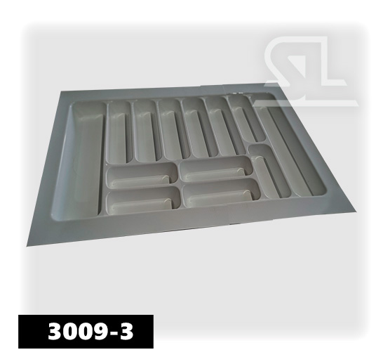 Лоток для столовых приборов 900 86*49 Серый глянец/матовый SL 