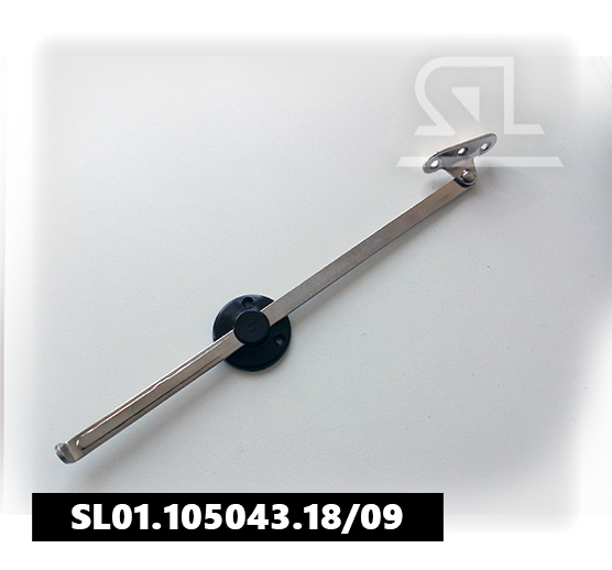 Кронштейн барный Q ,метал./пластик Коричневый.