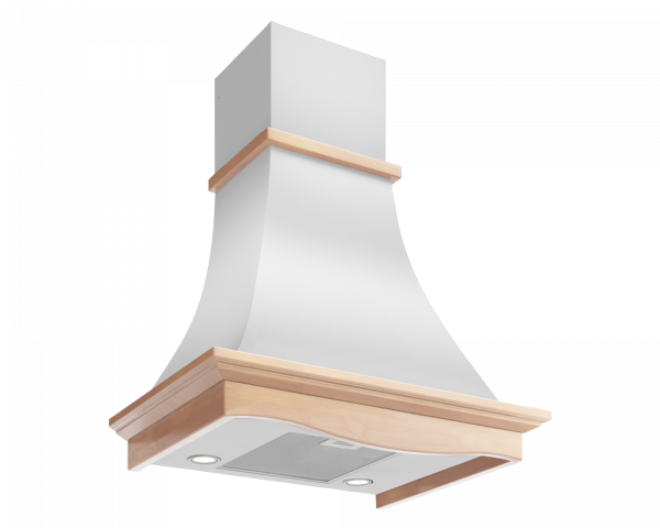 Вытяжка ELIKOR Рококо 60П-700-П3Д Белый муар Дуб неокрашенный