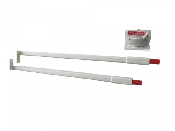 Релинг ALPHABOX для деревянной задней панели 450 мм Белый SAMET