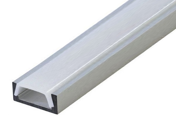 Алюминиевый профиль накладной 2000х15.2х6 мм (2 заглушки+4 крепежа) AMIX		