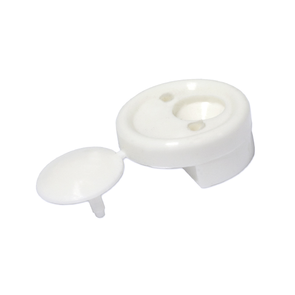 Зеркалодержатель пластиковый 4мм Белый MF