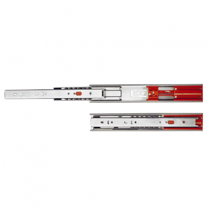 Направляющая шариковая 45\400 мм доводчик полного выдвижения SETE 35 кг.