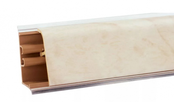 Плинтус LB-37 3м Мрамор светлый (Айвори)