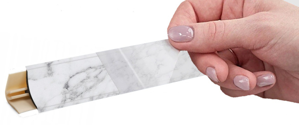 Плинтус LB 15 Мрамор белый 3,0 м 15