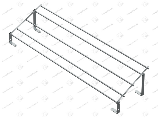 Обувница на фасад 1 уровневая 800 Хром 730х120х220 STARAX