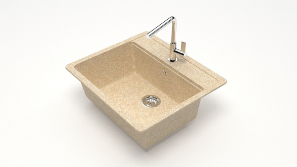 Мойка прямая F9 Q6 Слоновая кость матовый