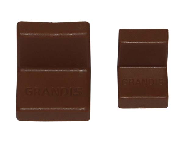 Накладка малая пластиковая 20х20 мм Вишня Grandis