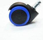 Колёсная опора 50 мм для кресел RSA 705 поворот. полумягкая Синий