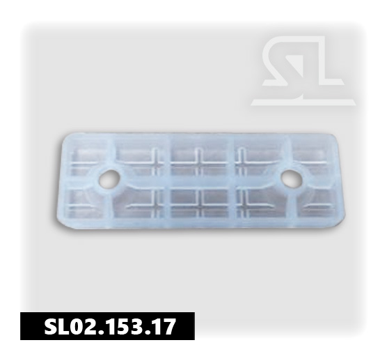 Подпятник 50х15 мм пластиковый Прозрачный SL