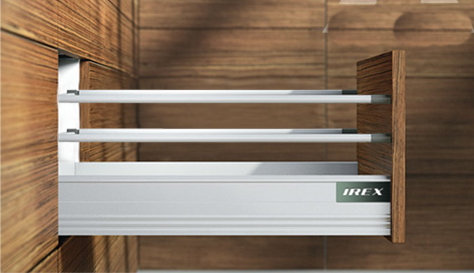 Ящик 93х500 с доводчиком Серый металлик 2 комплекта рейлингов IREX BOX Samsung 40 кг.