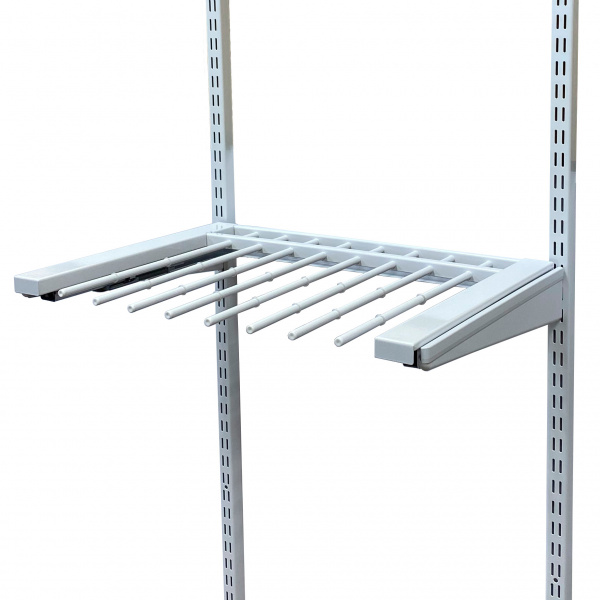 Выдвижная вешалка для брюк с доводчиком Белый 607х437х20 GARDIE