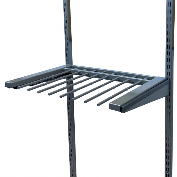 Выдвижная вешалка для брюк с доводчиком Серый 607х437х20 GARDIE