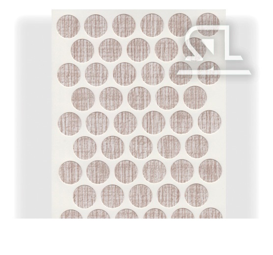 Пластиковые заглушки самоклеящиеся 14мм для евровинта KP3212 Сосна PACIFIC