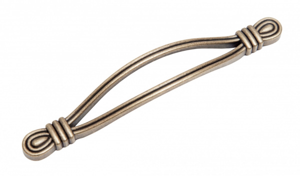 Ручка скоба OLIVIA RS 454 128 Латунь старинная матовая